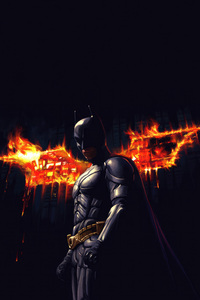 Dynamic Batman Logo (1280x2120) Resolution Wallpaper