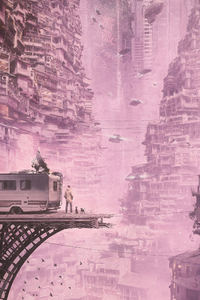 Dystopian Visions (1440x2560) Resolution Wallpaper