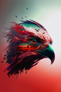 Eagle Ai Art (640x960) Resolution Wallpaper