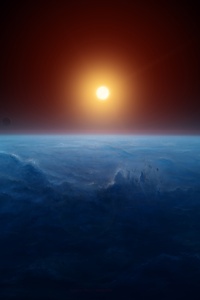 Earth Space Sunset 4k (360x640) Resolution Wallpaper