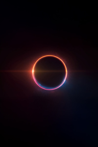 Eclipse Circle Space Ai (1080x2280) Resolution Wallpaper