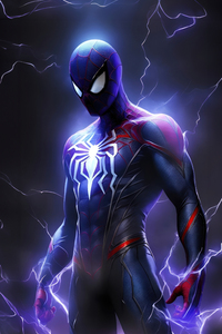 1080x1920 Electrifying Spidey Embracing The Power Of Lightning