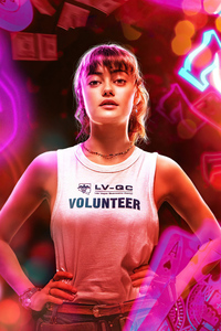 Ella Purnell As Kaye Ward In Army Of The Dead Character Poster 5k (240x400) Resolution Wallpaper