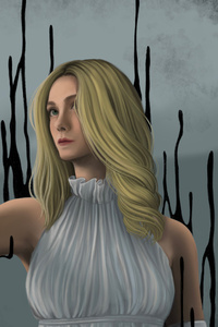 Elle Fanning In Death Stranding 2 On The Beach (240x320) Resolution Wallpaper