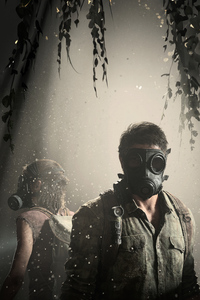 Ellie And Joel In The Last Of Us Part 1 (540x960) Resolution Wallpaper