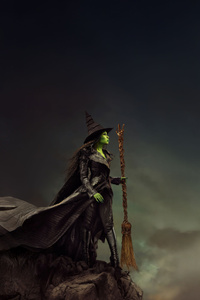 Elphaba In Wicked For Good (240x400) Resolution Wallpaper