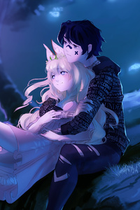 Embraced And Endeared Anime Couple 4k