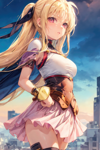 Enchanting Long Haired Anime Beauty (1080x2160) Resolution Wallpaper