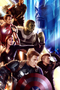 Endgame Avengers (320x568) Resolution Wallpaper