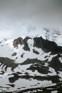 Enigmatic Elevation Mt Rainier S Veil (1080x2160) Resolution Wallpaper