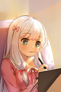 EroManga Sensei Anime Girl 5k (320x568) Resolution Wallpaper