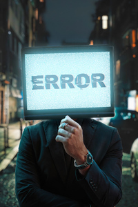Error Tv Face 5k (640x1136) Resolution Wallpaper