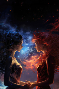 Eternal Dance Ice And Fire Girls Unite (240x400) Resolution Wallpaper