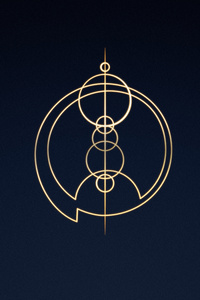 Eternals Blue Logo (360x640) Resolution Wallpaper