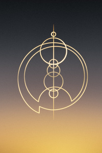 Eternals Gold Logo (240x400) Resolution Wallpaper