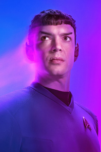 Ethan Peck As Spock In Star Trek Strange New Worlds (640x1136) Resolution Wallpaper