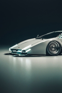 Eve Countach Side View (1080x1920) Resolution Wallpaper