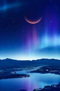 Evening Starry Lights 4k (1125x2436) Resolution Wallpaper