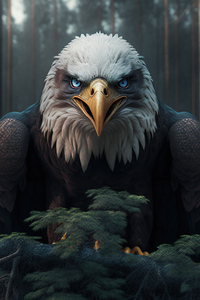 Evil Eagle (480x800) Resolution Wallpaper