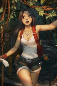 Exploration Girl Long Hair (640x1136) Resolution Wallpaper