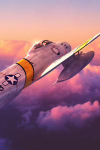 640x960 F 86 Sabres Planes Digital Art
