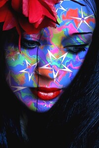 Face Painting Colorful (1440x2560) Resolution Wallpaper