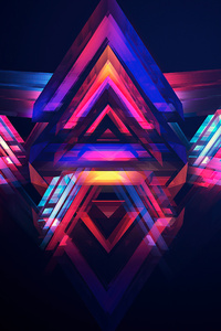 480x800 Facets Of Abstract 5k