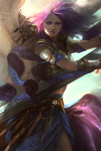 Fantasy Angel Art With Sword
