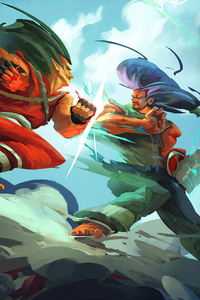 Fantasy Fighters (320x480) Resolution Wallpaper