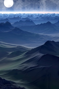 Fantasy Landscape Mountains In Fantasy World 5k