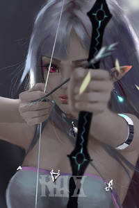 Fantasy Women With Arrow Archer (1080x2160) Resolution Wallpaper