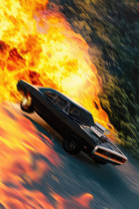 Fast X Dominic Toretto Car (640x960) Resolution Wallpaper