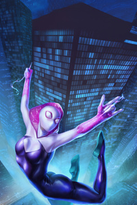 Fearless Gwen Stacy (800x1280) Resolution Wallpaper