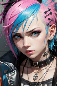 Fearless Punk Girl (640x1136) Resolution Wallpaper