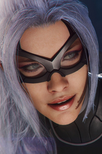 Felicia Hardy As Black Cat In Spiderman Ps4 (240x400) Resolution Wallpaper
