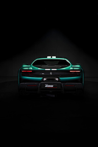 Ferrari 296 Speciale Rear View (640x1136) Resolution Wallpaper