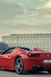 Ferrari 458 Italia Red (320x568) Resolution Wallpaper