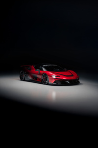Ferrari Sf90 V8 Turbo Engine (1440x2560) Resolution Wallpaper