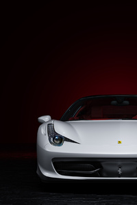 Ferrari White 4k