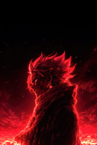 Fiery Dragon Slayer Natsu Dragneel (1440x2560) Resolution Wallpaper