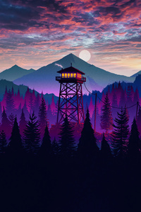 Firewatch 1125x2436 Resolution Wallpapers Iphone XS,Iphone 10,Iphone X