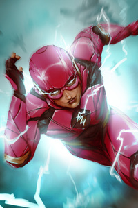 Flash Artwork For Justice League