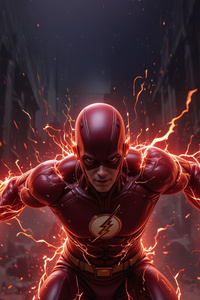 Flash Burning Gaze (1242x2668) Resolution Wallpaper