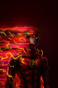 Flash Man Of Tomorrow (1242x2668) Resolution Wallpaper