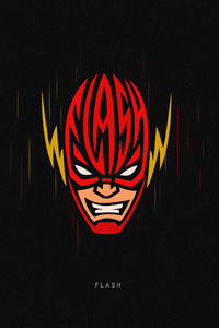 640x1136 Flash Superhero Minimal 4k