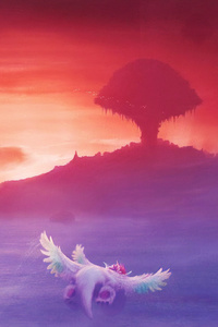 Flying To Pure Land (640x1136) Resolution Wallpaper