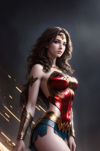 1242x2688 Force Of Justice Wonder Woman