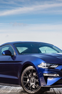 Ford Mustang EcoBoost Fastback 2018 (480x854) Resolution Wallpaper