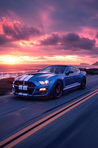 Ford Mustang Muscle In Motion (750x1334) Resolution Wallpaper