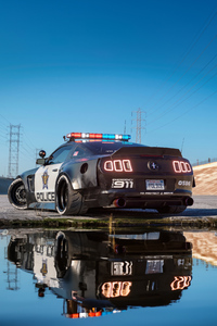 1242x2688 Ford Mustang Police Interceptor 4k